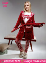 بيجامة قطيفة شتوي بالروب