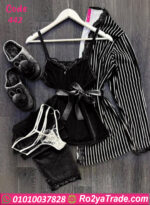 طقم قطيفة شتوي ستريب