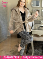 بيجامة قطيفة شتوي 3 قطع
