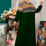 دريس شتوي تطريز بيج سايز