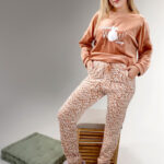 بيجامة شتوي قطيفة ناعمة