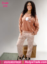 بيجامة شتوي قطيفة ناعمة