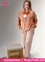 بيجامة شتوي بيج سايز قطيفة