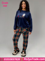 بيجامة شتوي قطيفة كحلي Miffy