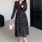 دريس شيفون طويل