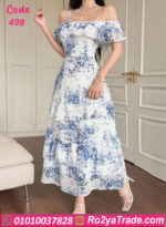 فستان صيفي شيفون طويل