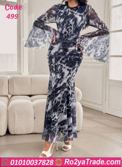 فستان صيفي تايجر طويل