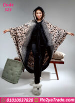 بيجامة قطيفة شتوي ليوبارد