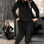 ترنج قطيفة شتوي حريمي