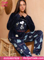 بيجامة شتوي سـنوبـي قطيفة