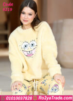 بيجامة شتوي سبونج بوب قطيفة