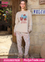 بيجامة شتوي بيچ ناعمة