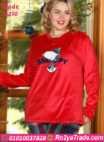 بيجامة سنوبي قطيفة شتوي