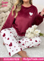 بيجامة شتوي قطيفة ناعمة