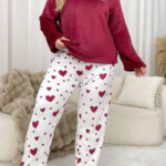 بيجامة شتوي قطيفة ناعمة