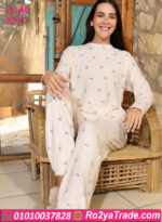 بيچامة شتوي ناعمة حريمي