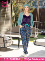 بيجامة قطيفة شتوي