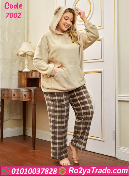 بيجامة فرو شتوي حريمي