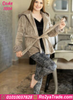 بيجامة قطيفة شتوي حريمي