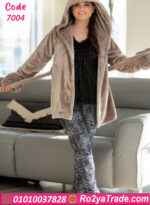 بيجامة قطيفة شتوي حريمي