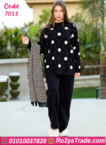 ترنج شتوي حريمي صوف منقّط