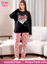 بيجامة شتوي جيرل باور قطيفة