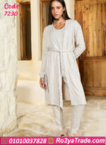 طقم شتوي ناعم بالروب حريمي