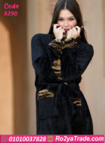 روب شتوي فرو أسود تايجر