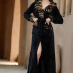 روب شتوي فرو أسود تايجر