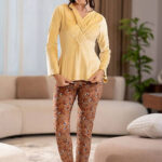 بيجامة قطيفة شتوي حريمي