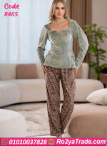 بيجامة فرو شتوي لافورا مينت جرين