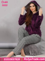 بيجامة قطيفة شتوي نسائي