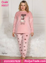 بيجامة قطيفة شتوي نسائي