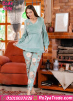 بيجامة شتوي قطيفة نسائي