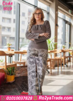 بيجامة قطيفة شتوي نسائي