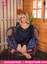 بيجامة قطيفة شتوي نسائي 9020