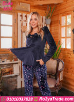 بيجامة قطيفة شتوي نسائي 9020