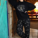 بيجامة شتوي سوداء نسائية