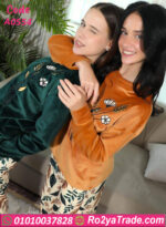 بيجامة قطيفة شتوي حريمي