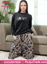 بيجامة حريمي قطيفة شتوي