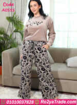 بيجامة حريمي قطيفة شتوي