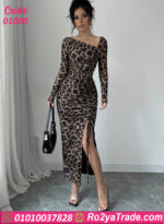 فستان ليوبارد شيك