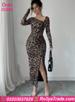 فستان ليوبارد شيك