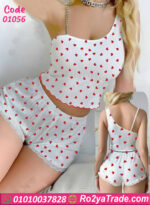 طقم هوت شورت قطن صيفي