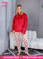 بيجامة شتوي قطيفة كود 012