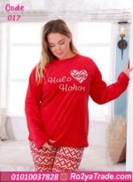 بيجامة قطيفة شتوي كود 017