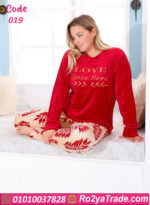 بيجامة قطيفة شتوي بيج سايز