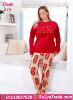 بيجامة قطيفة شتوي بيج سايز