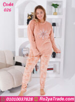 بيجامة قطيفة شتوي بيج سايز