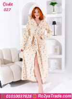 روب شتوي طويل قطيفة